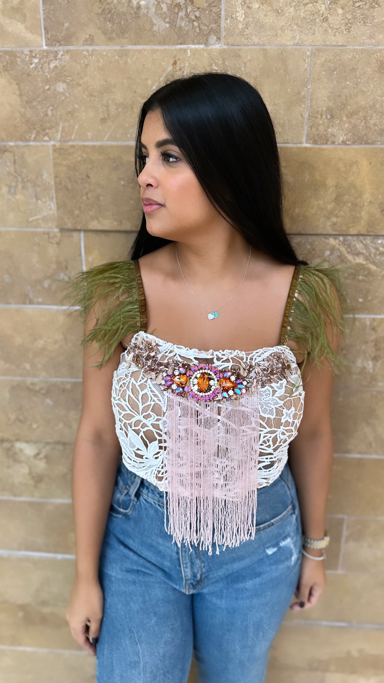 Feather Lace Blouse (variety)
