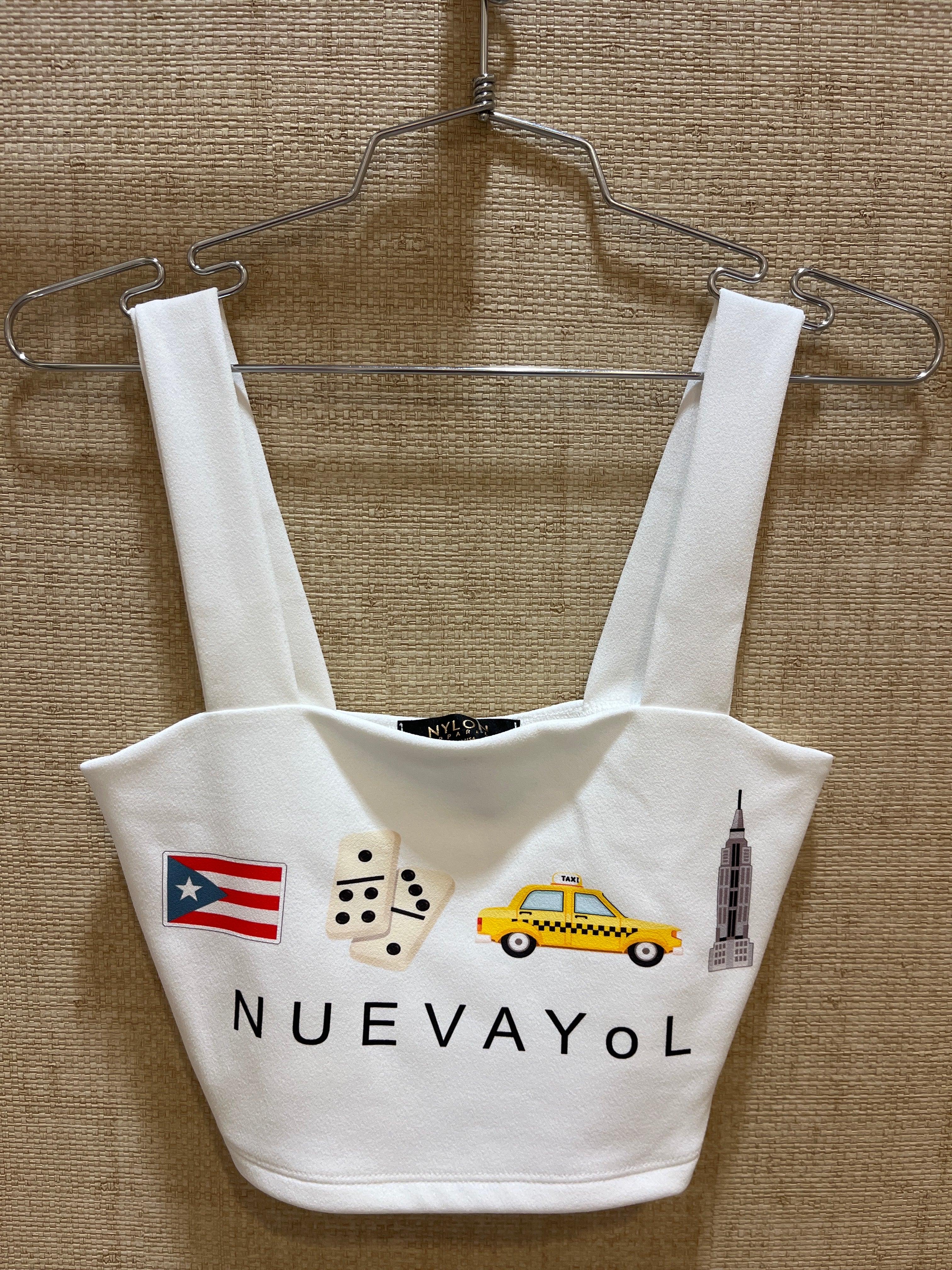 Graphic Crop Tank Top