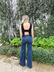 High Waisted Straight Jeans