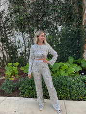 Backless Top & Trousers Set