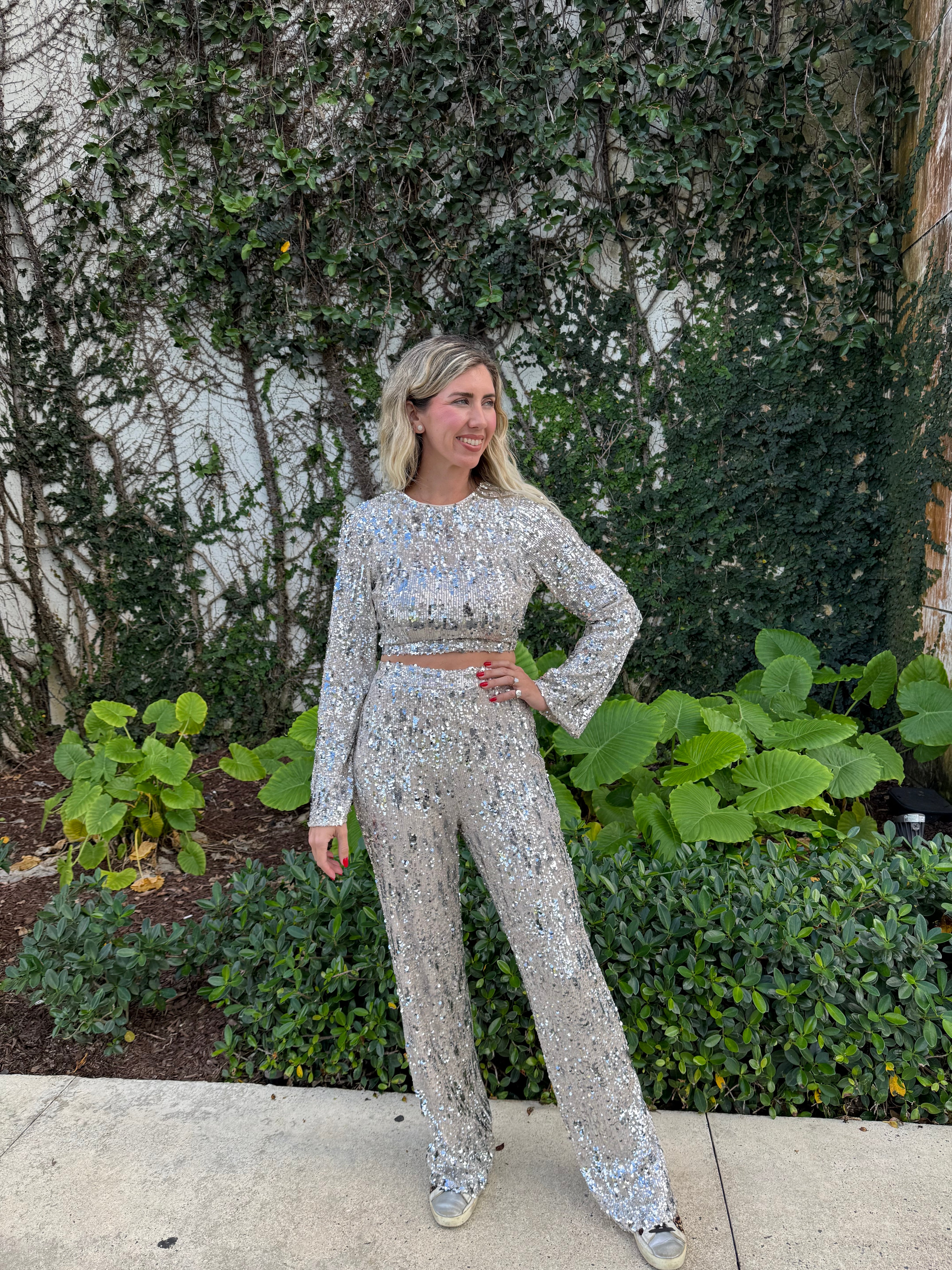 Backless Top & Trousers Set