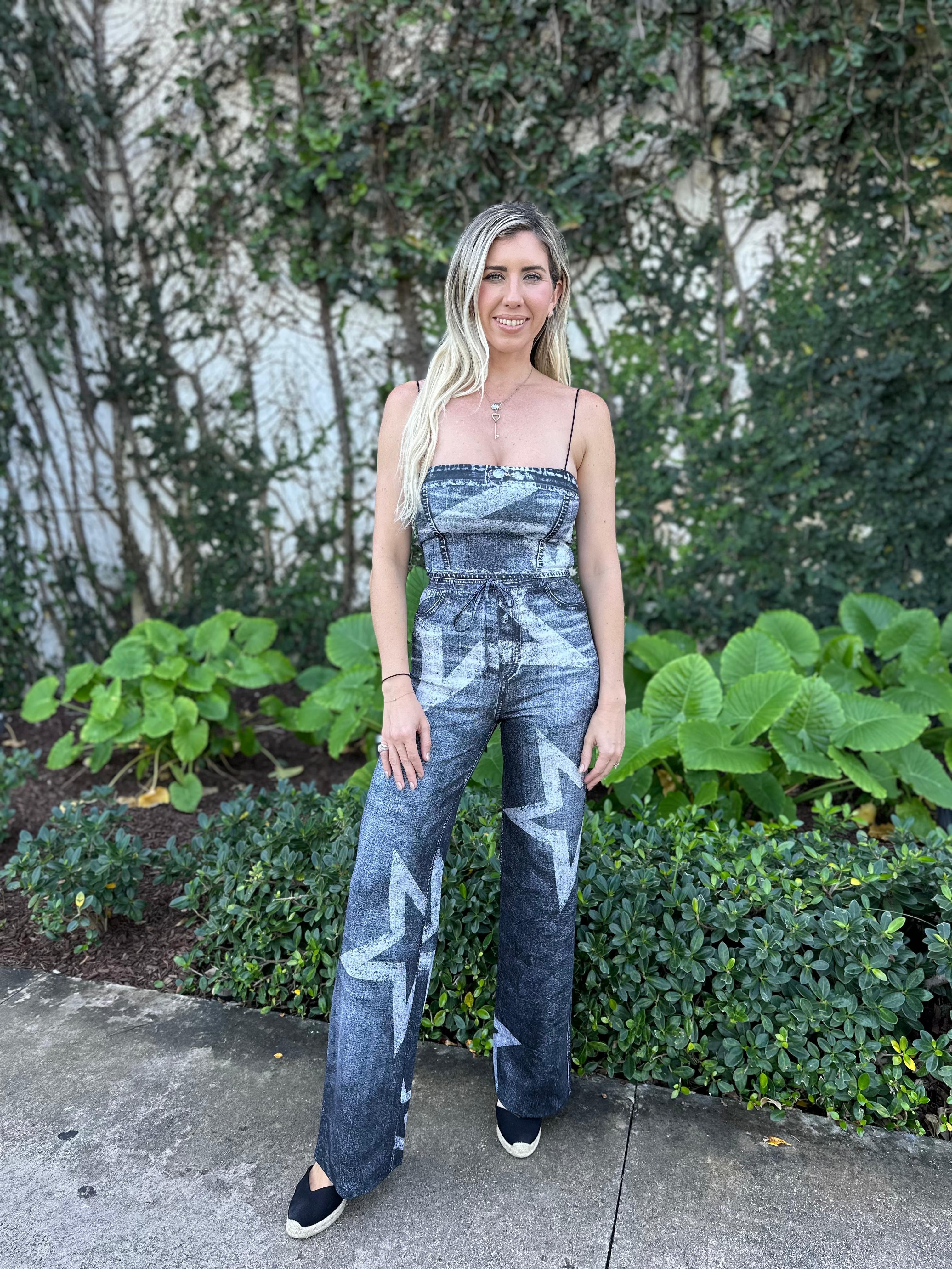 Thin Straps Crop Top & Pants