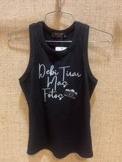 Ribbed Graphic Tank Top