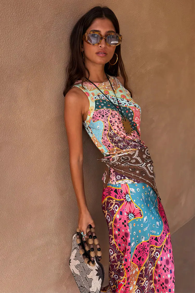 Pastel Morocco Dorris Skirt