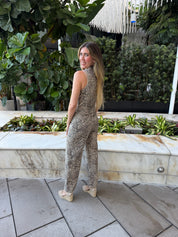 Leopard Buttoned Top & Pants