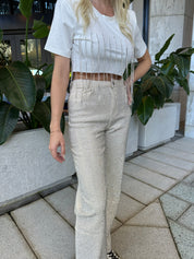 Rhinestones Studs Denim Jeans