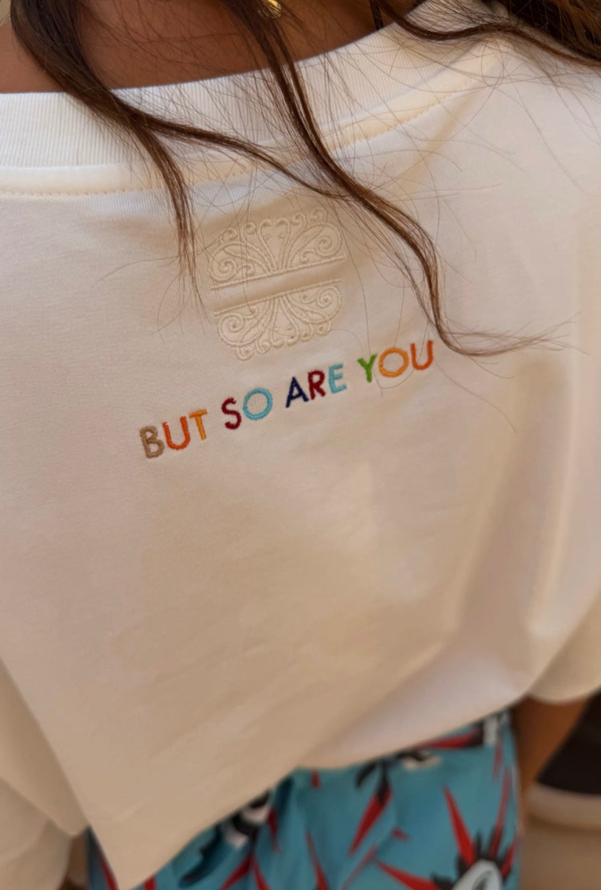 Life Is Tough Embroidered T-Shirt