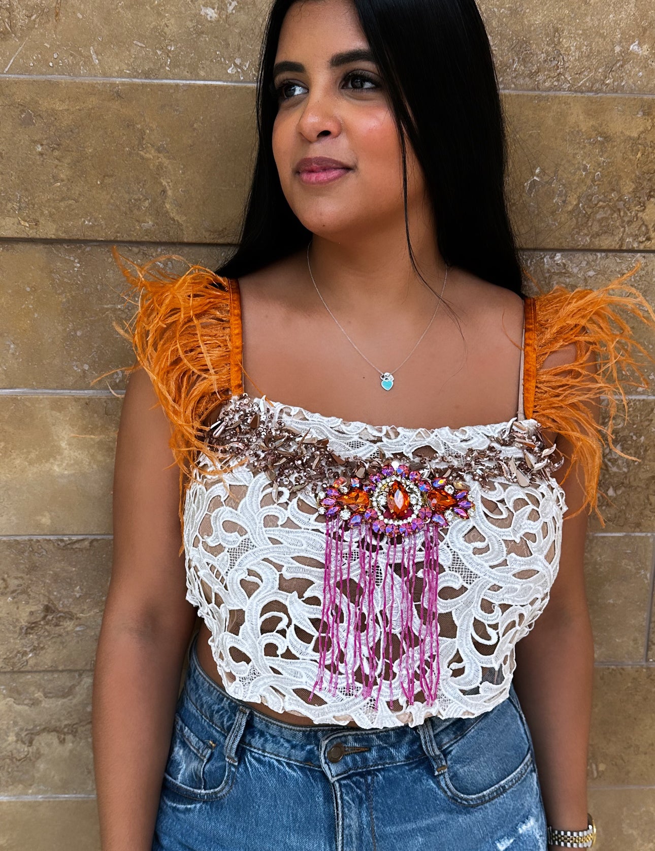 Feather Lace Blouse (variety)