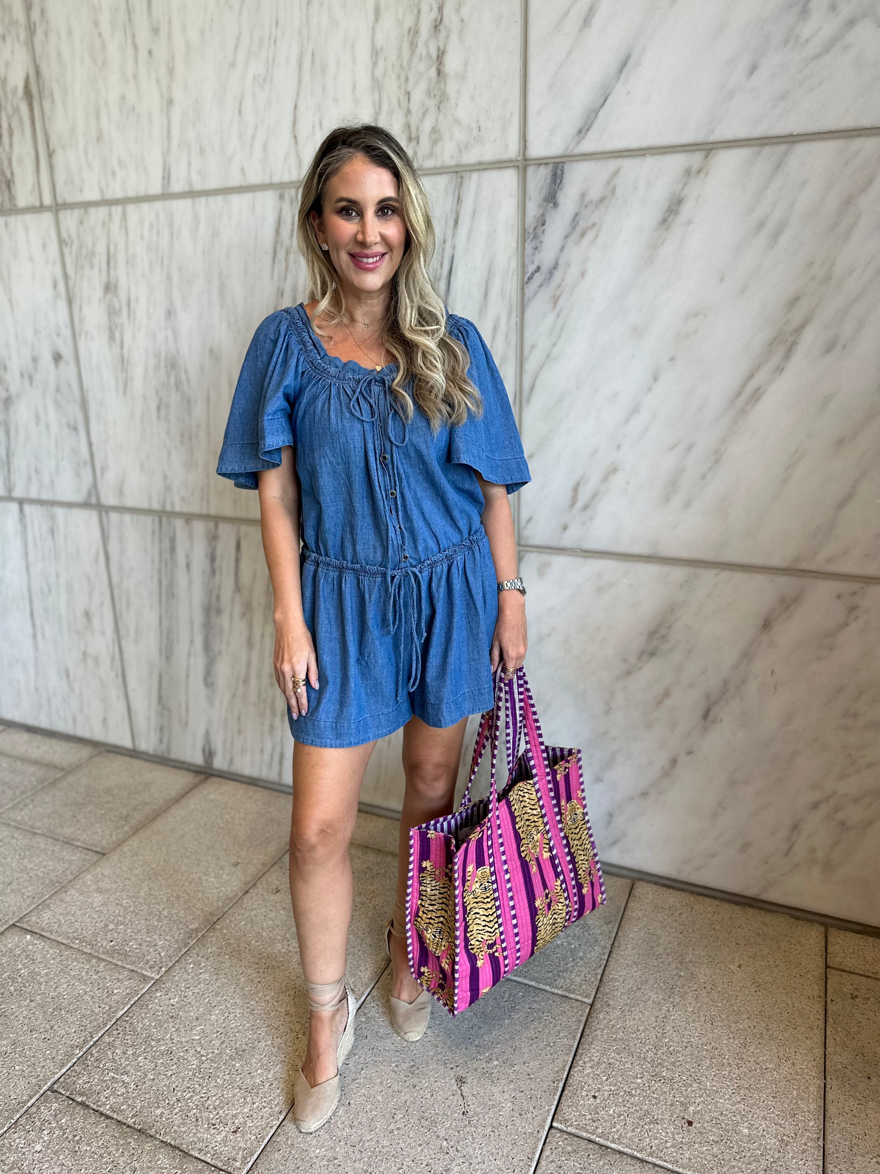 Denim Loose Fit Romper