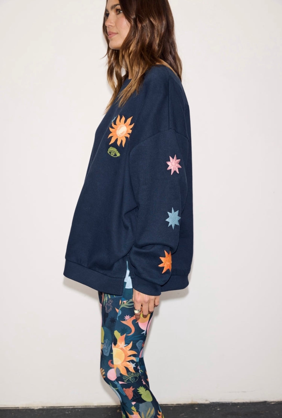 Navy Charm Sweatshirt