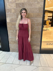 Crinkle Backless Jumpsuit