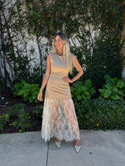 Lace Skirt Maxi Dress