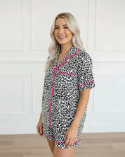 Leopard Print Pijama Set
