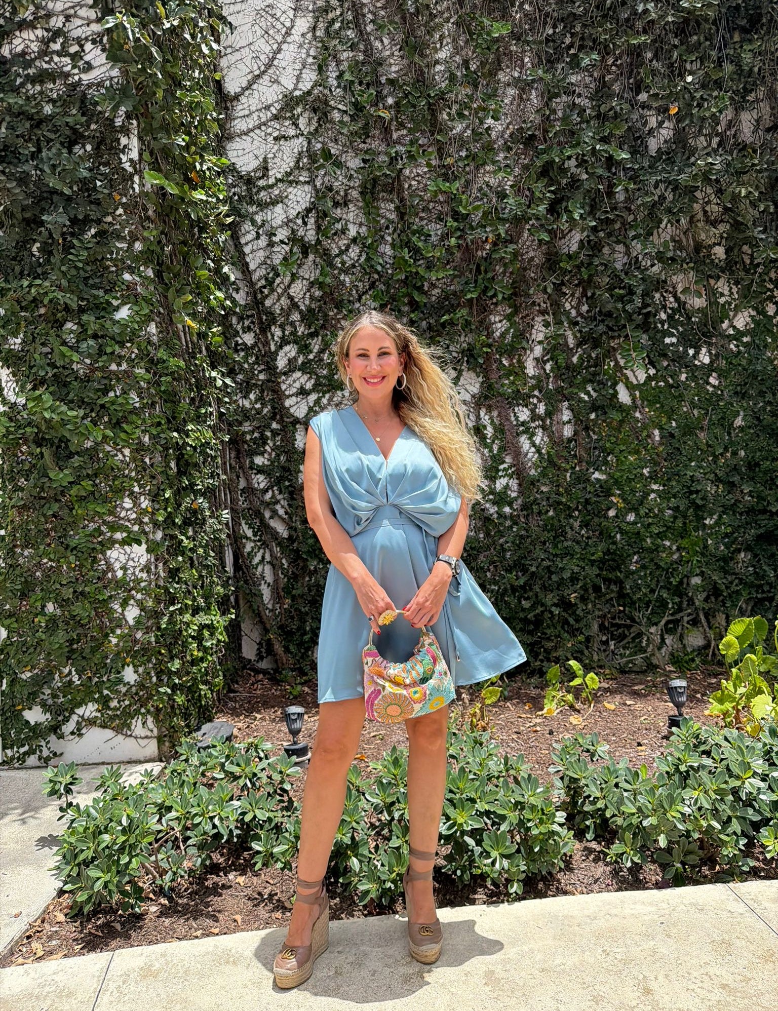 Satin Flare Mini Dress