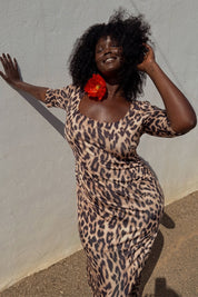 Leopard Iris Dress