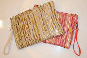 Woven Texture Clutch