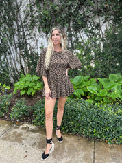 Leopard Print Romper