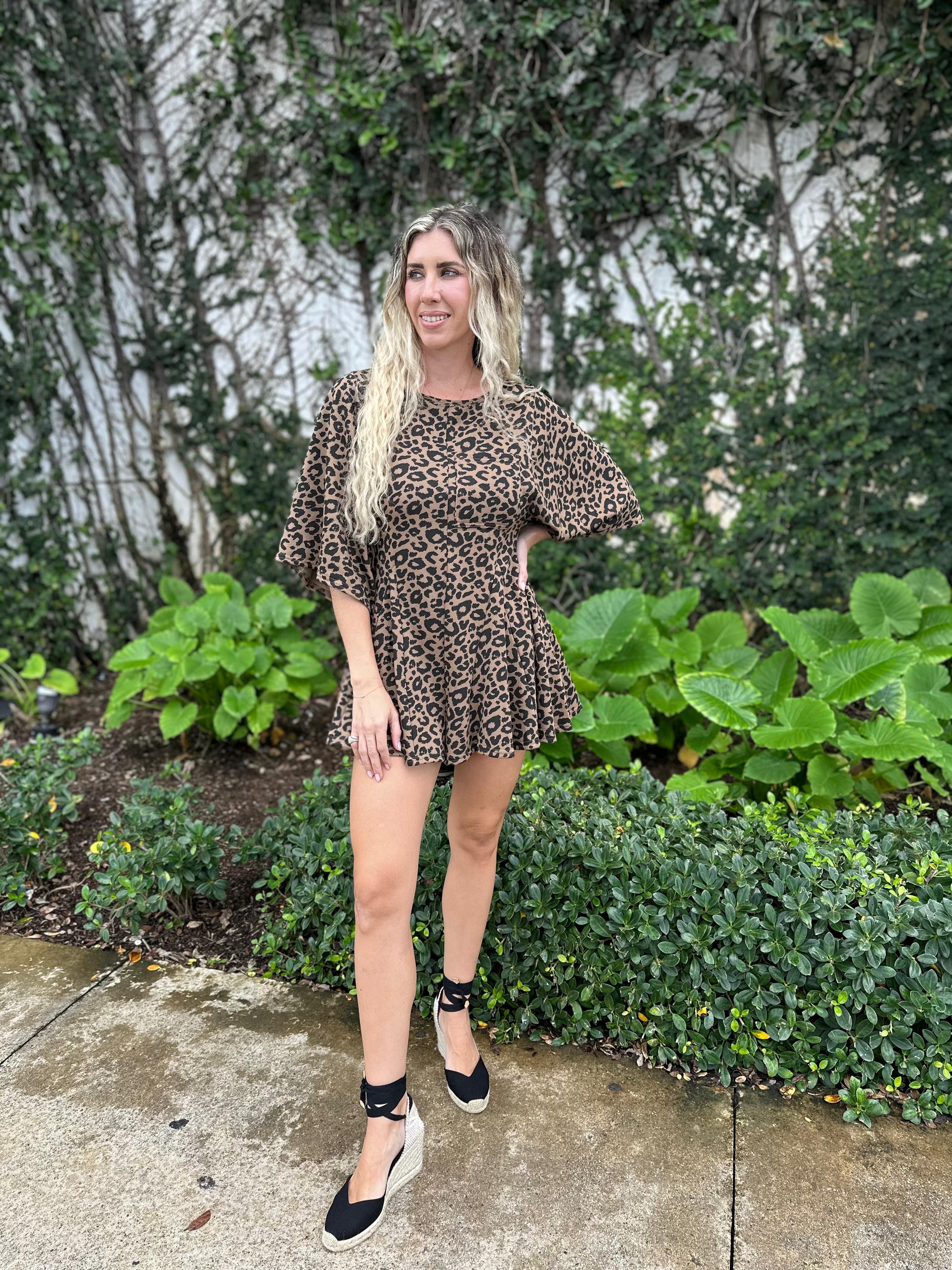 Leopard Print Romper
