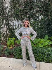 Backless Top & Trousers Set