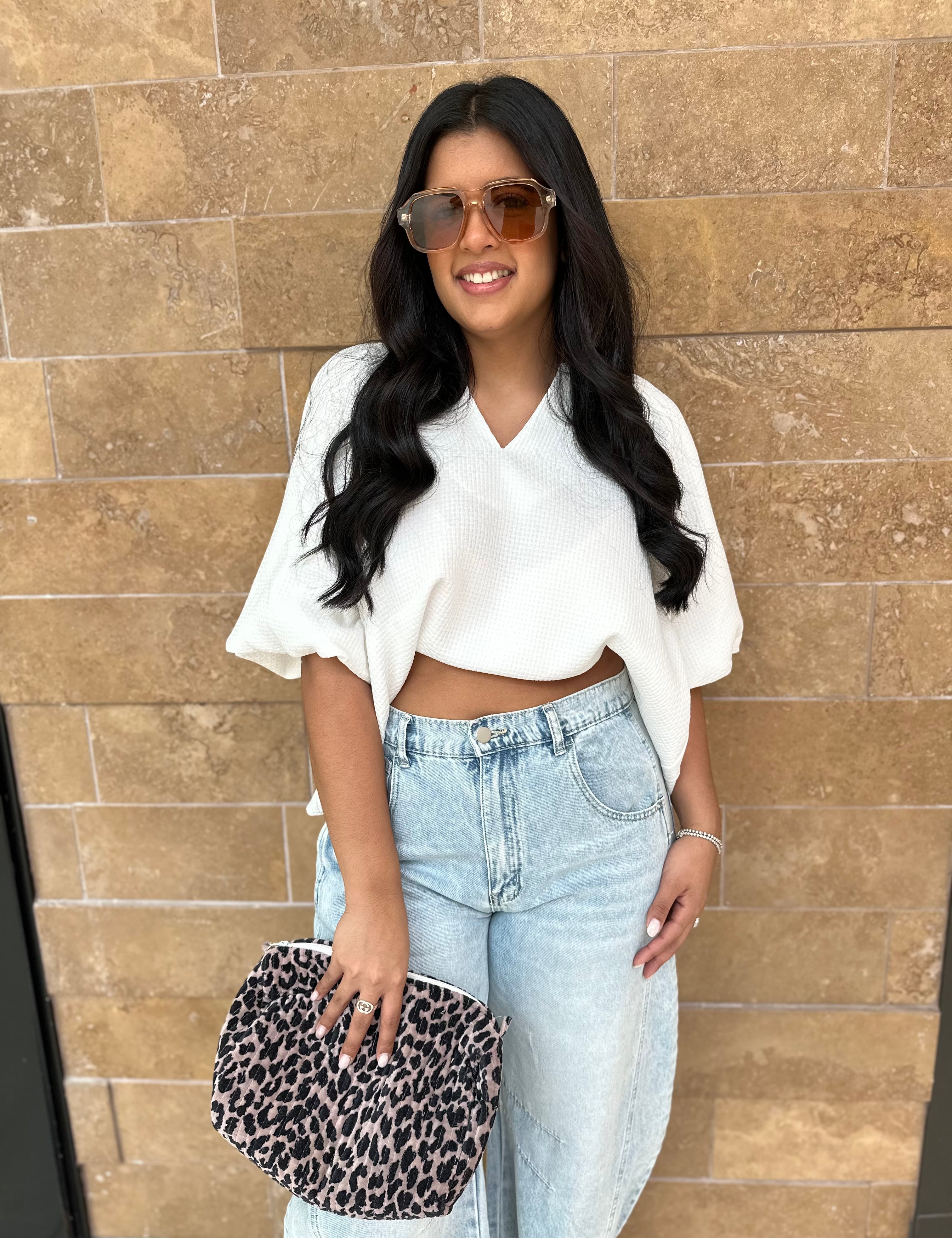 Bubble Sleeve Top