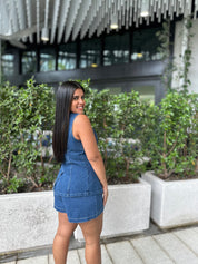 Button Down Vest & Shorts Set