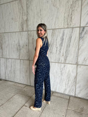 Embroidery Denim Two Piece Set