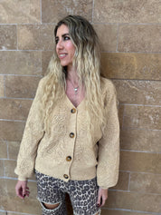 Floral Knit Cardigan