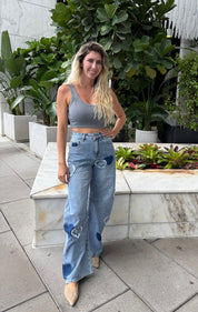 Heart Barrel Jeans