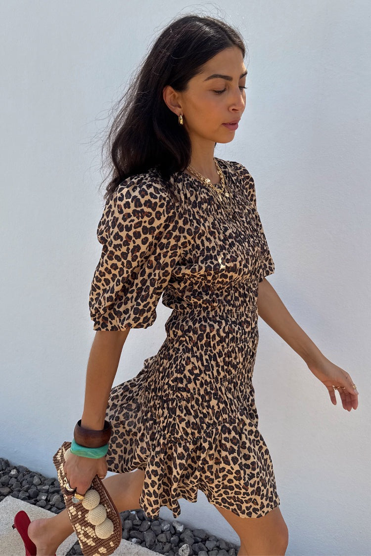 Leopard Mini Nara Dress