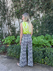 Brooch One Shoulder Jumpsuit