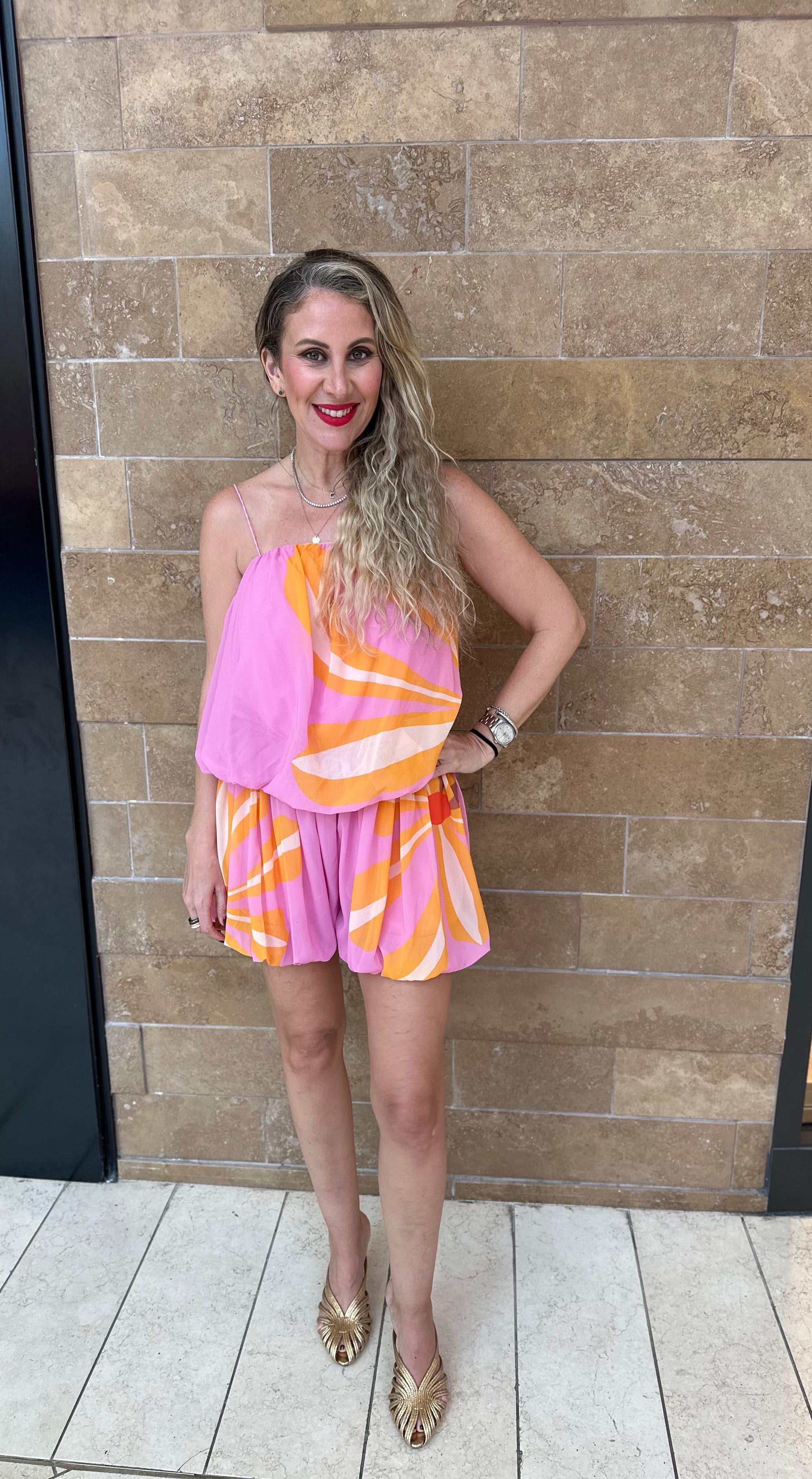 Thin Straps Bubble Romper