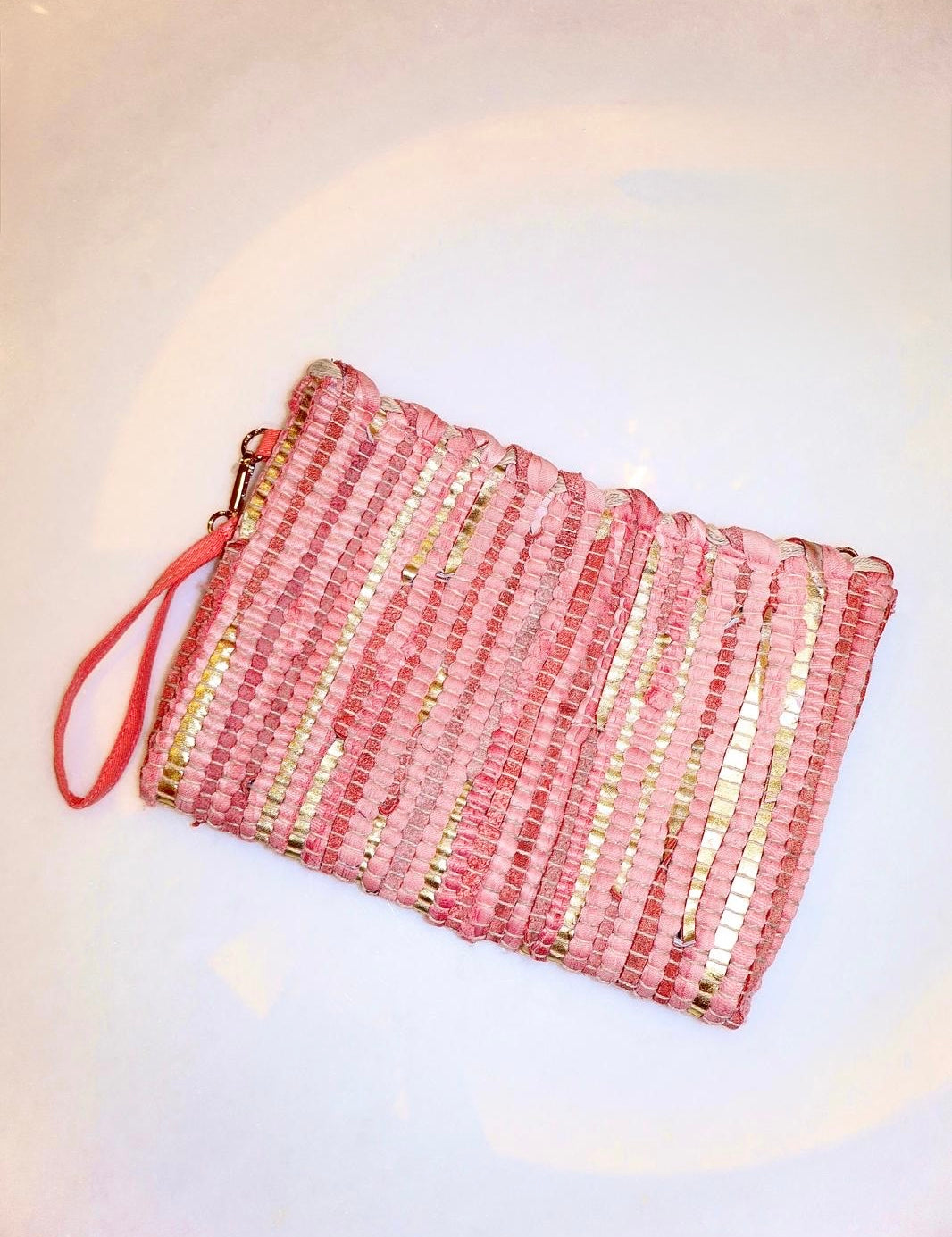 Woven Texture Clutch