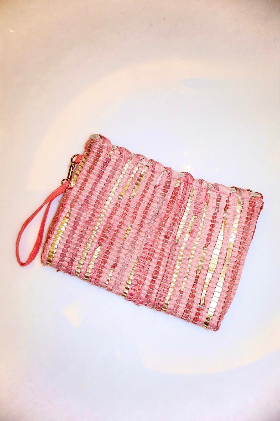 Woven Texture Clutch