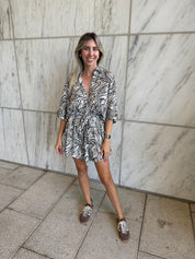 Zebra Oversized Romper
