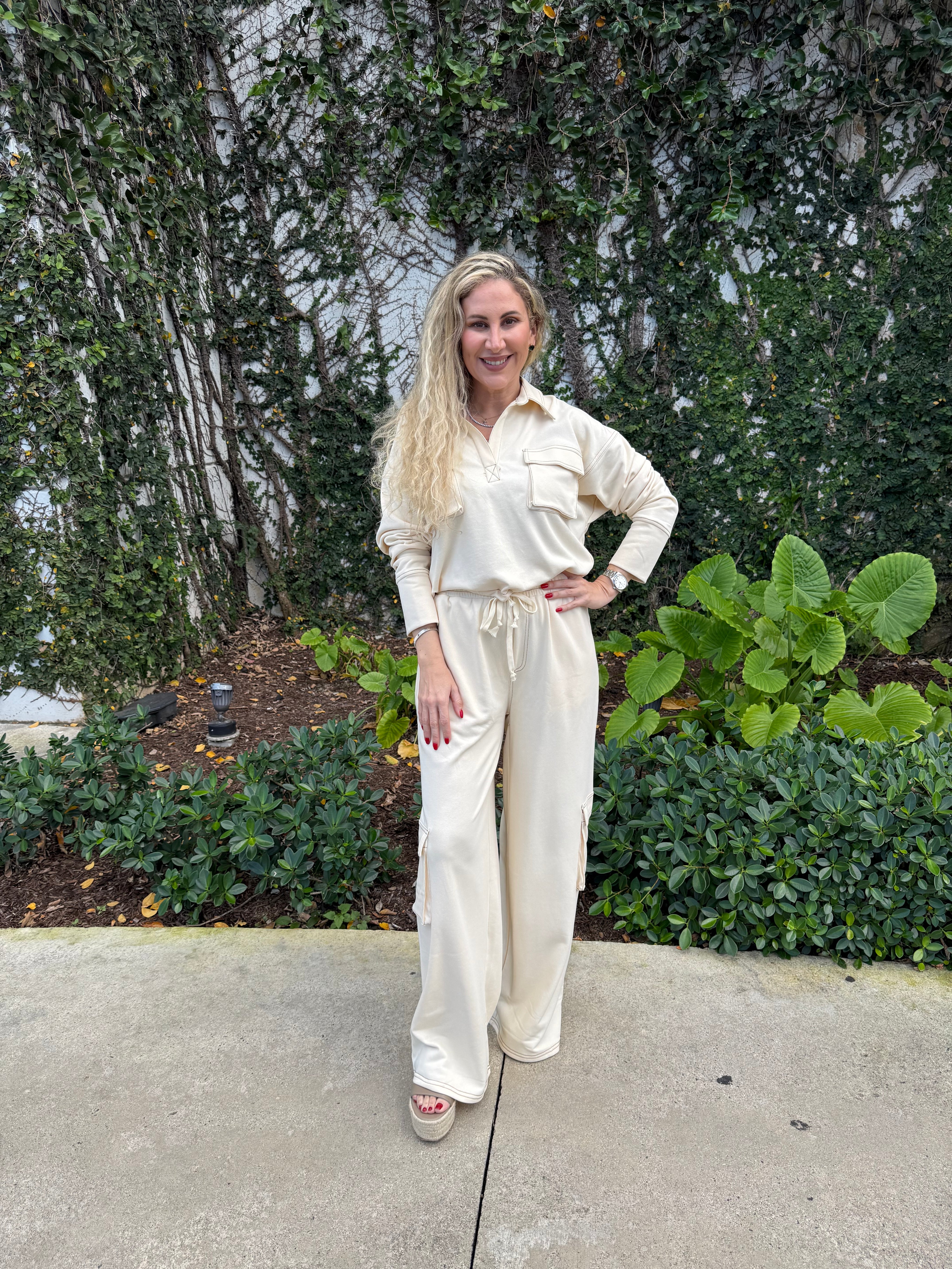Drawstring Jacket & Cargo Pants