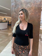 Black Cherry Teddy T-Shirt