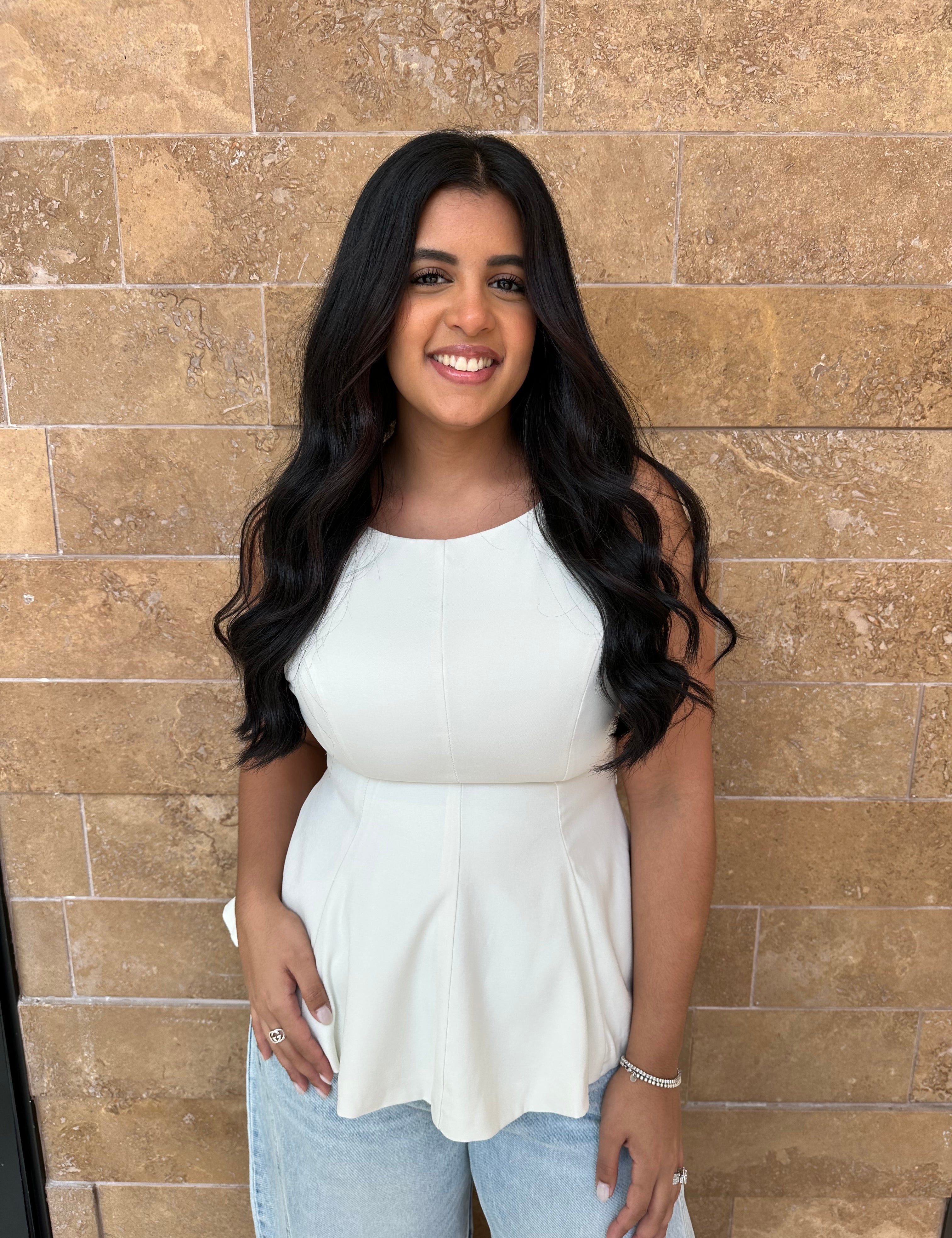 Peplum Bow Top