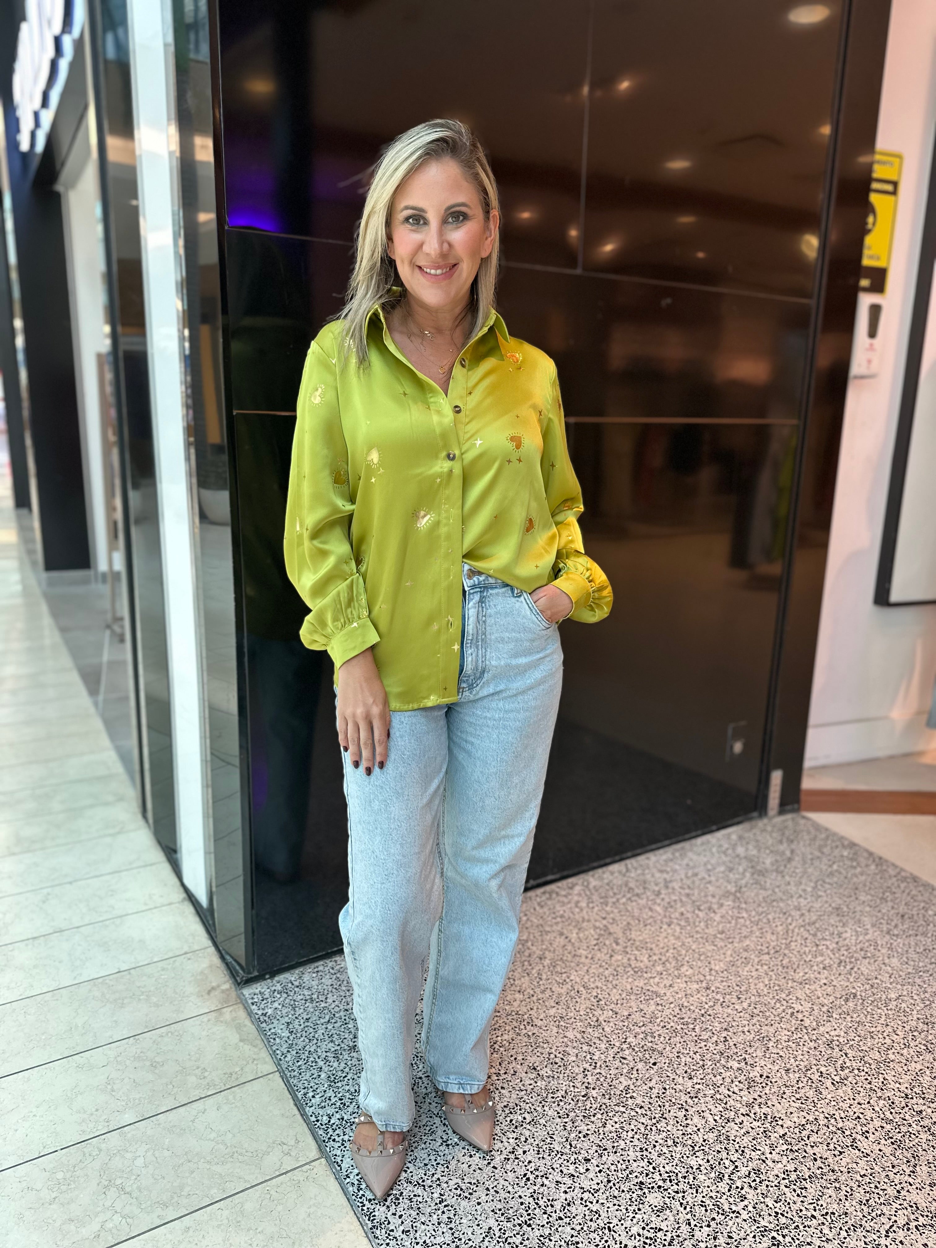 Lime Hearts Gabbie Shirt