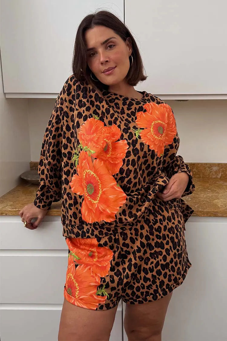 Poppy Leopard Sweatshirt
