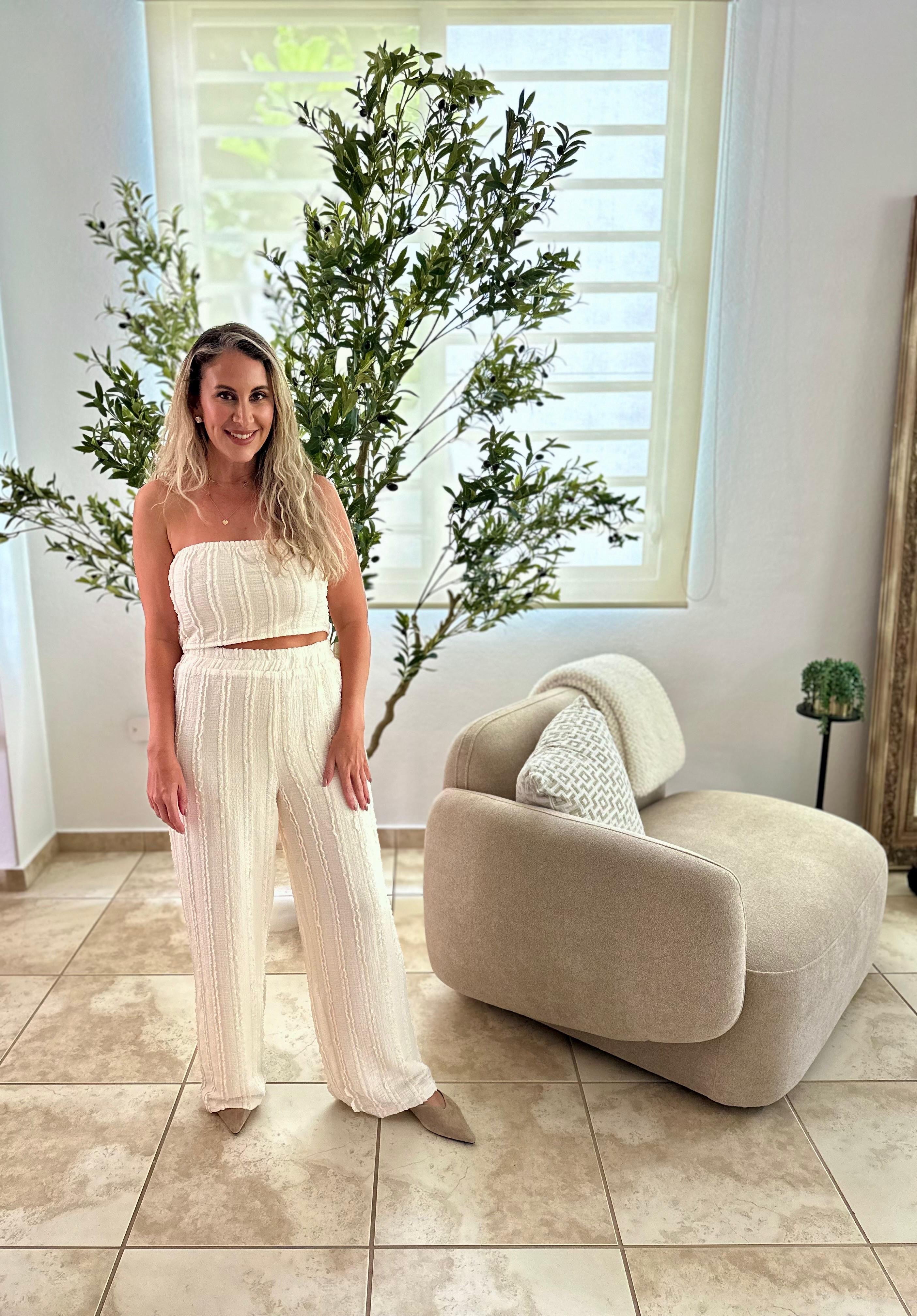 Tube Top & Pant Lace Set