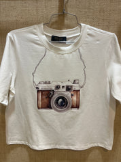 Crop Short Sleeve Top