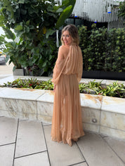 Cut Shoulder Long Blouse & Short