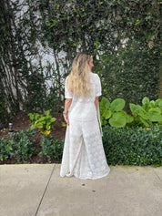 Tie Waist Crochet Top & Pant