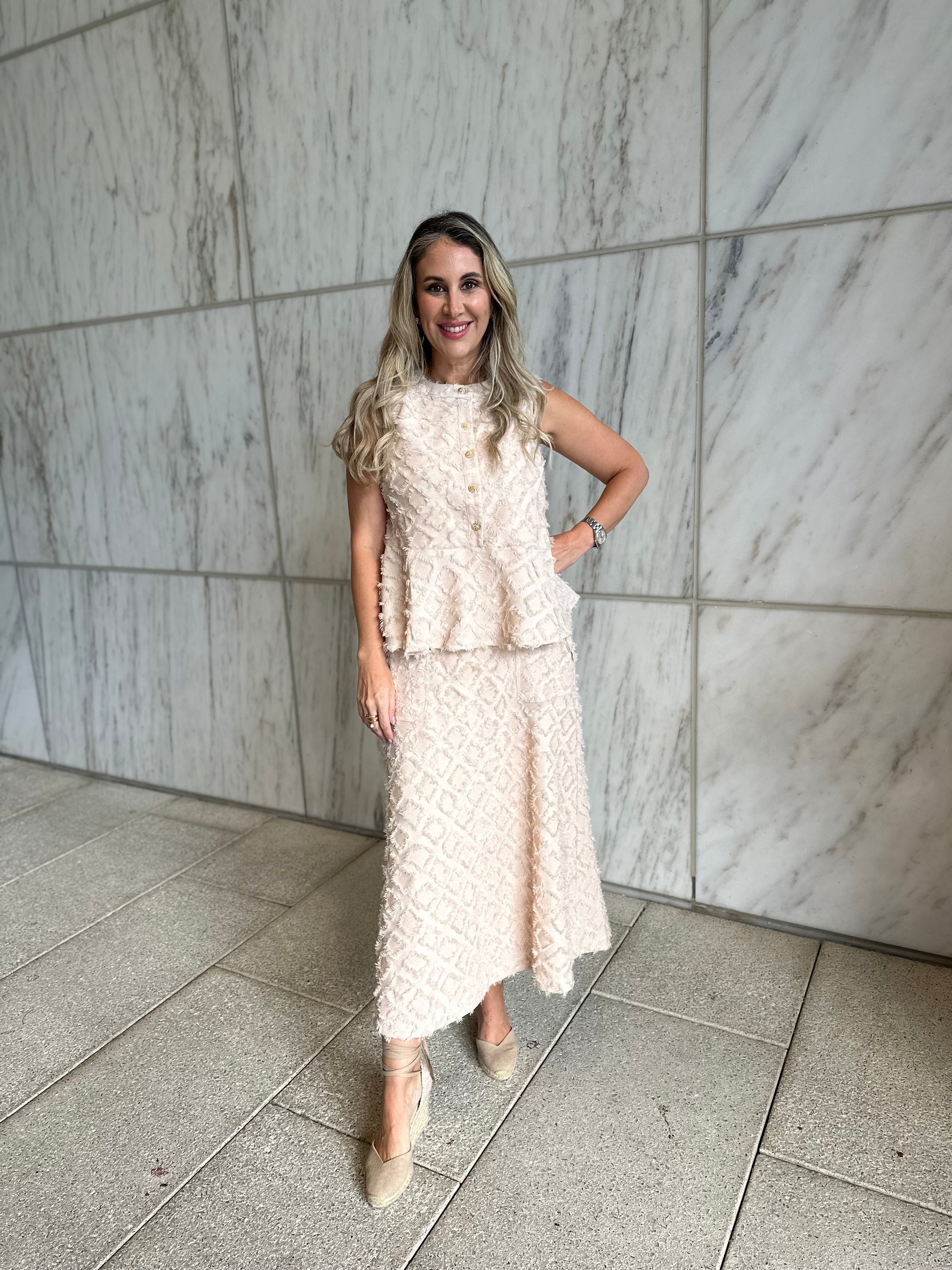 Plaid Pattern Top & Skirt