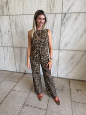 Leopard Vest & Pant Set