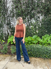 Top Stitch Peplum Top