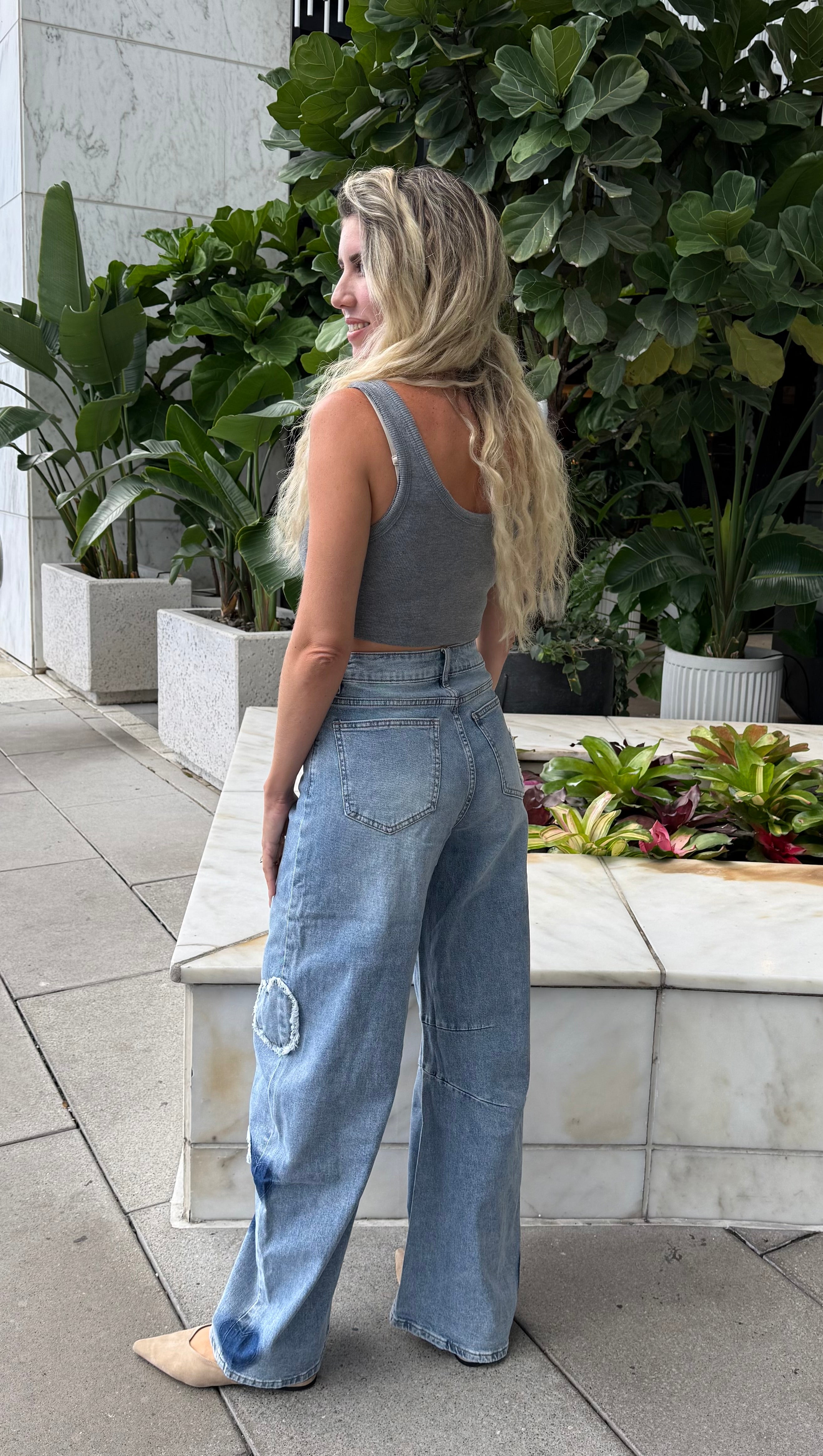 Heart Barrel Jeans