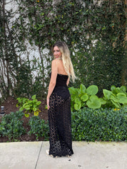 Crochet Flower Bodysuit & Skirt