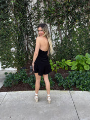 Solid Skinny X Halter Top