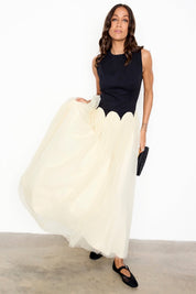 Black and Cream Monika Dress